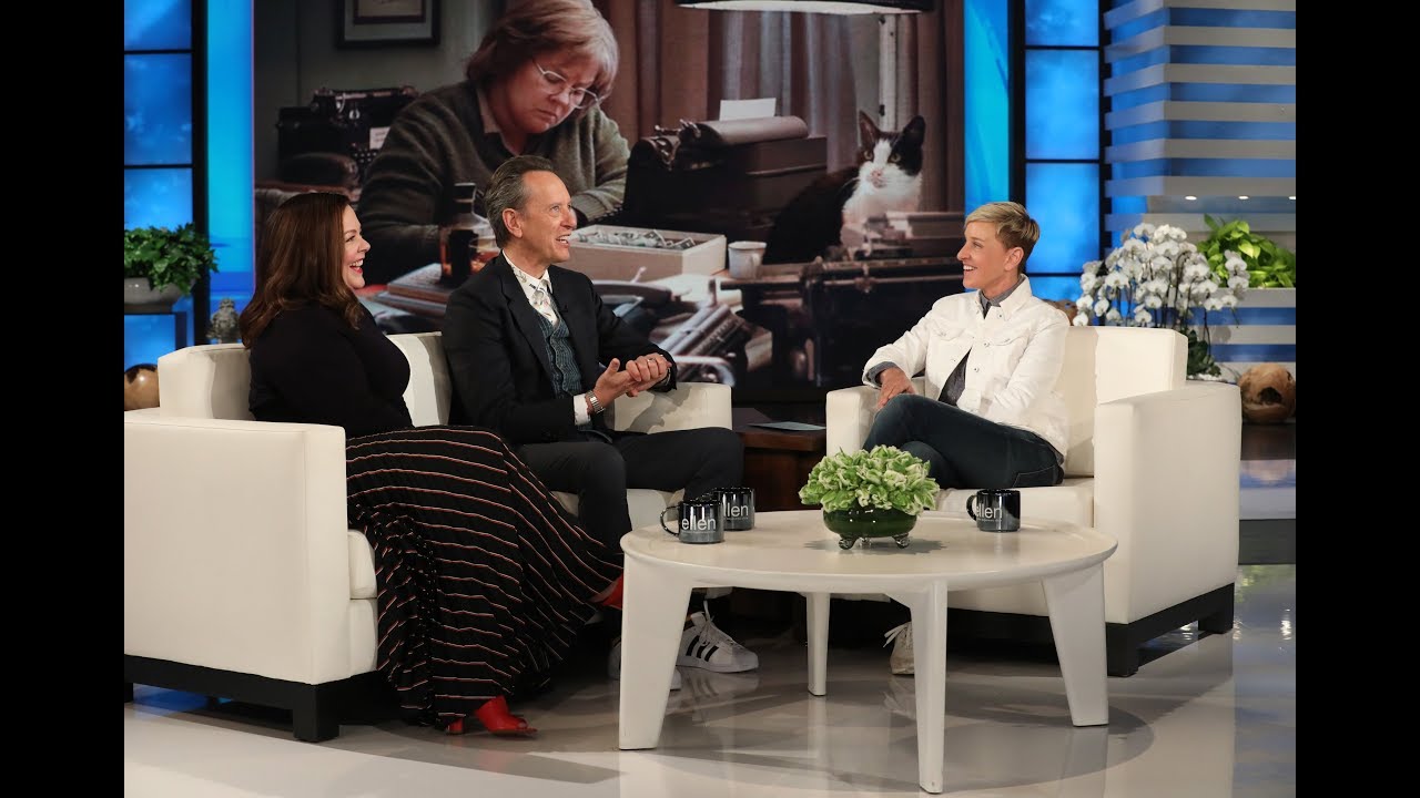 Richard E. Grant Gets a Whiff of Ellen's Scent