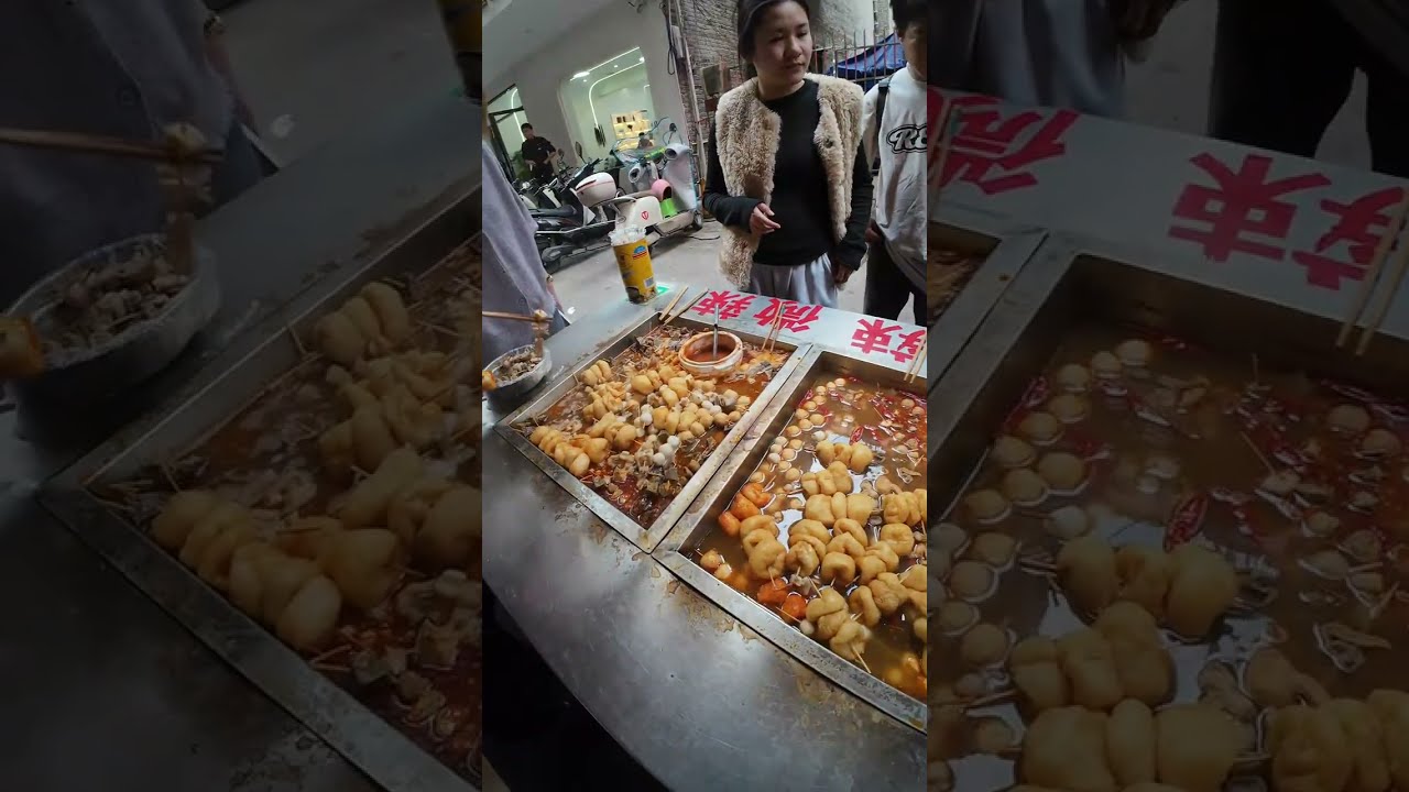 LIVE🔴Skewer Hot Pot Chinese Street Food  #chinesefood #streetfood
