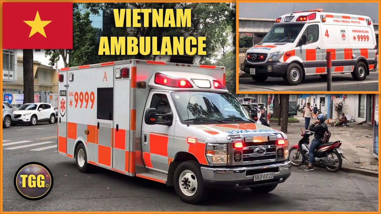 [Saigon] *9999 Ambulances With Lights & Siren + RIDE ALONG!