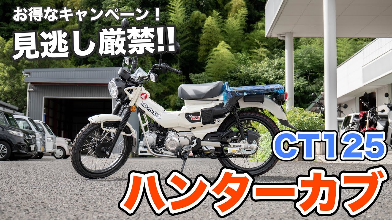 ハンターカブが新しくなって登場！お得なクーポンキャンペーンも見逃すな！！
