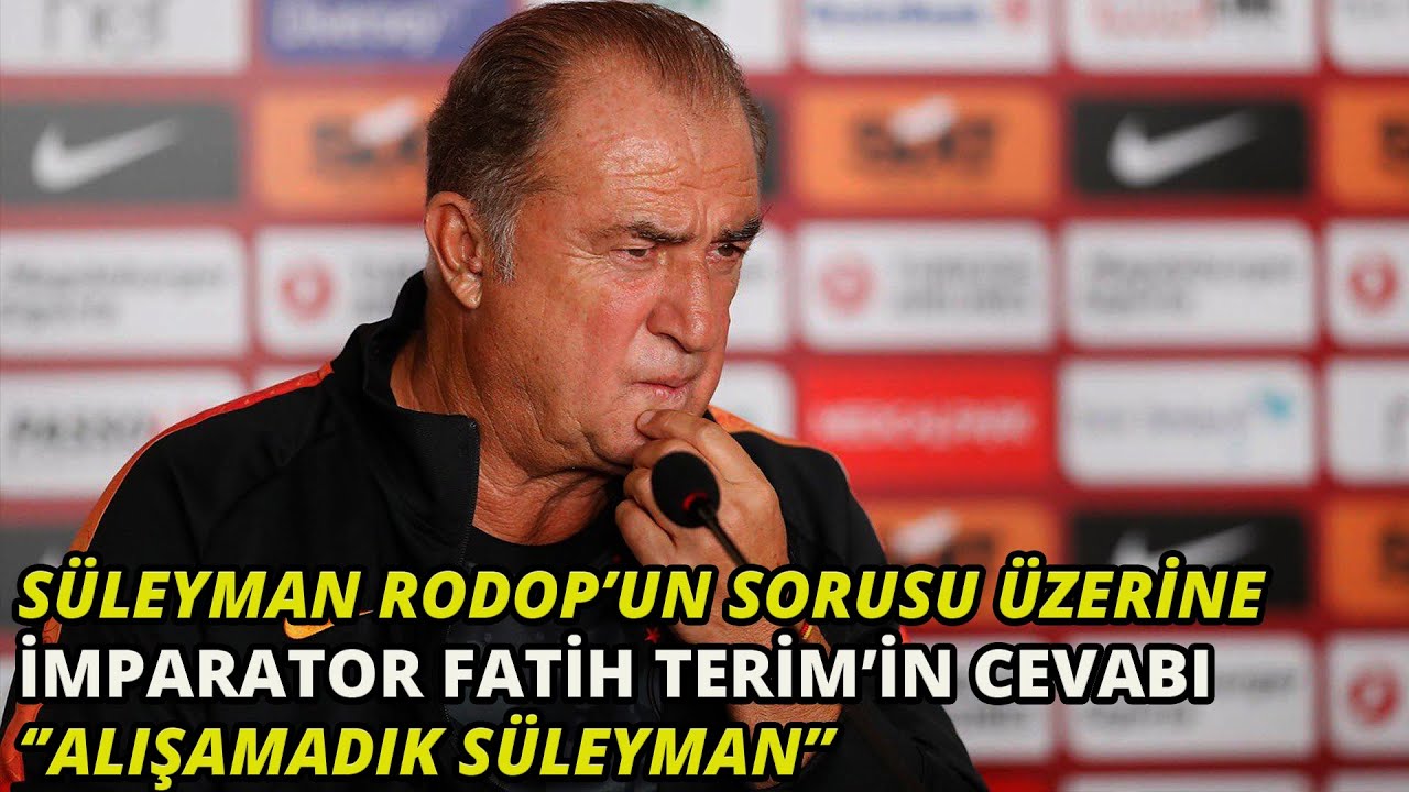 S&uuml;leyman Rodop'un Sorusu &uuml;zerine İmparator Fatih Terim'in Cevabı (Hajduk Split Ma&ccedil; &Ouml;ncesi)