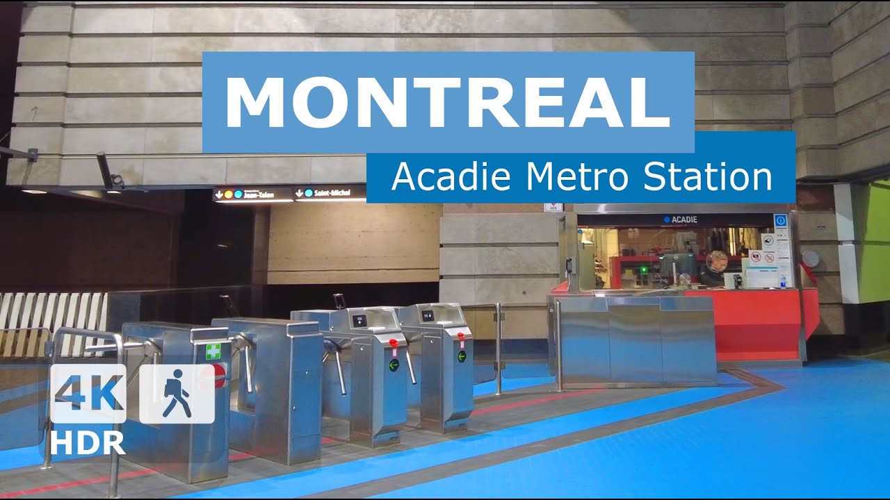 [ 4K ] Acadie Metro Station Walking Tour | 🔵 Blue Line | Montreal, Quebec, Canada 2025 🇨🇦