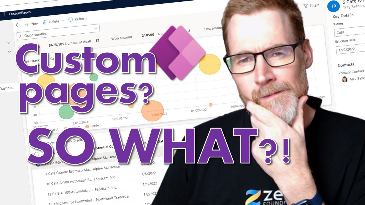 How do custom pages change model-driven apps?