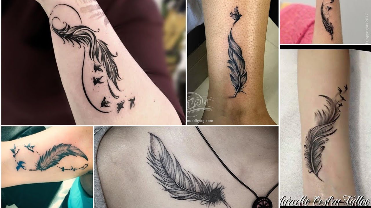 feather tattoo/2021 best tattoo designs for girls