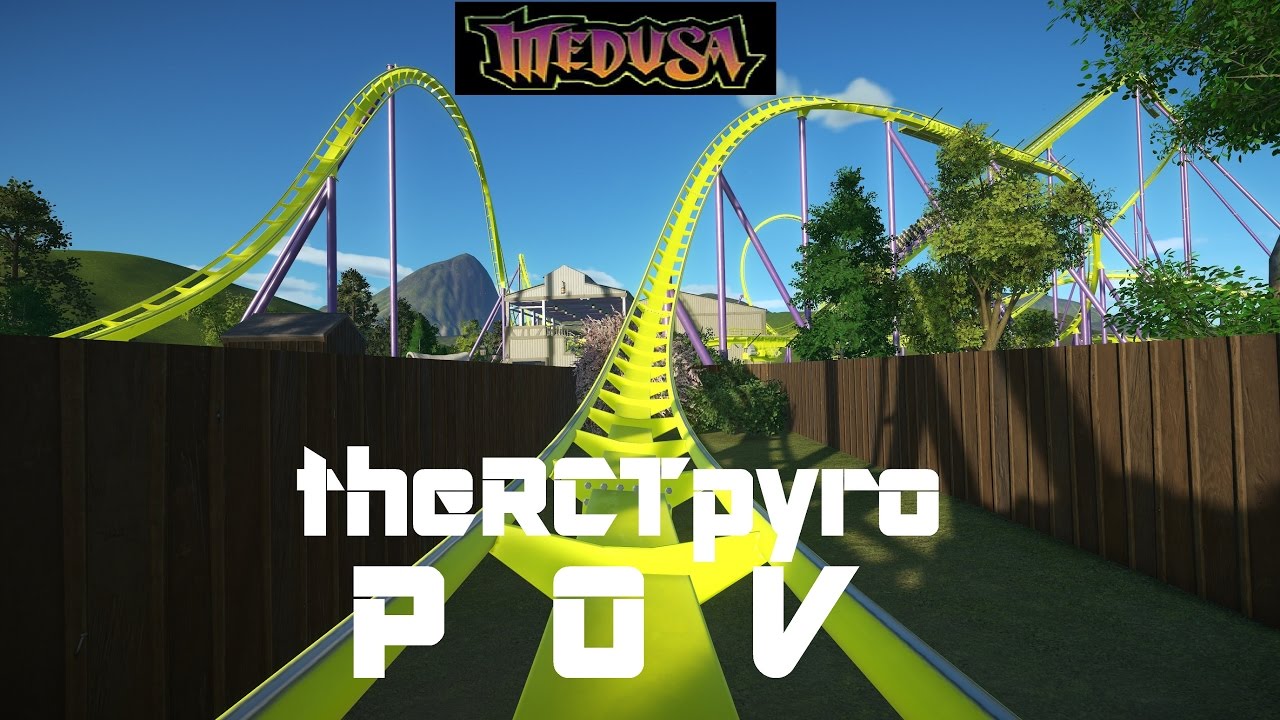 Medusa (SFGAdv Recreation) Raw POV - Planet Coaster B&M Floorless