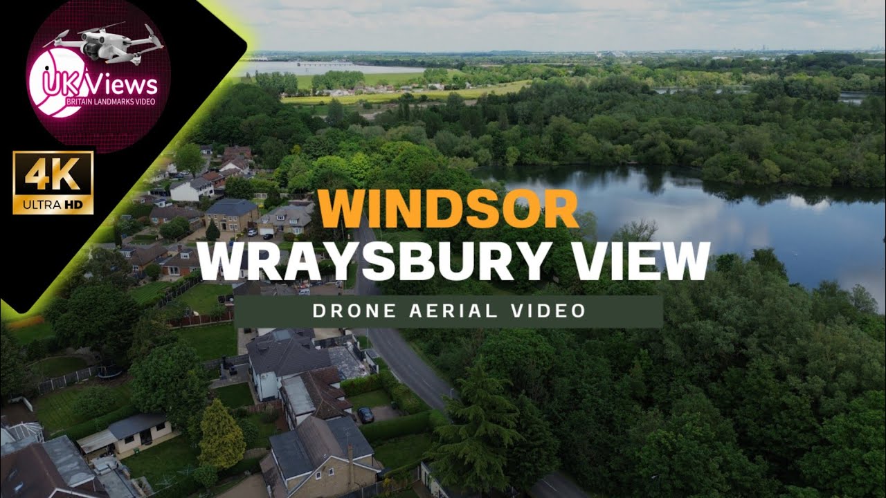 Wraysbury, Windsor area views  | Drone Video | UK 🇬🇧