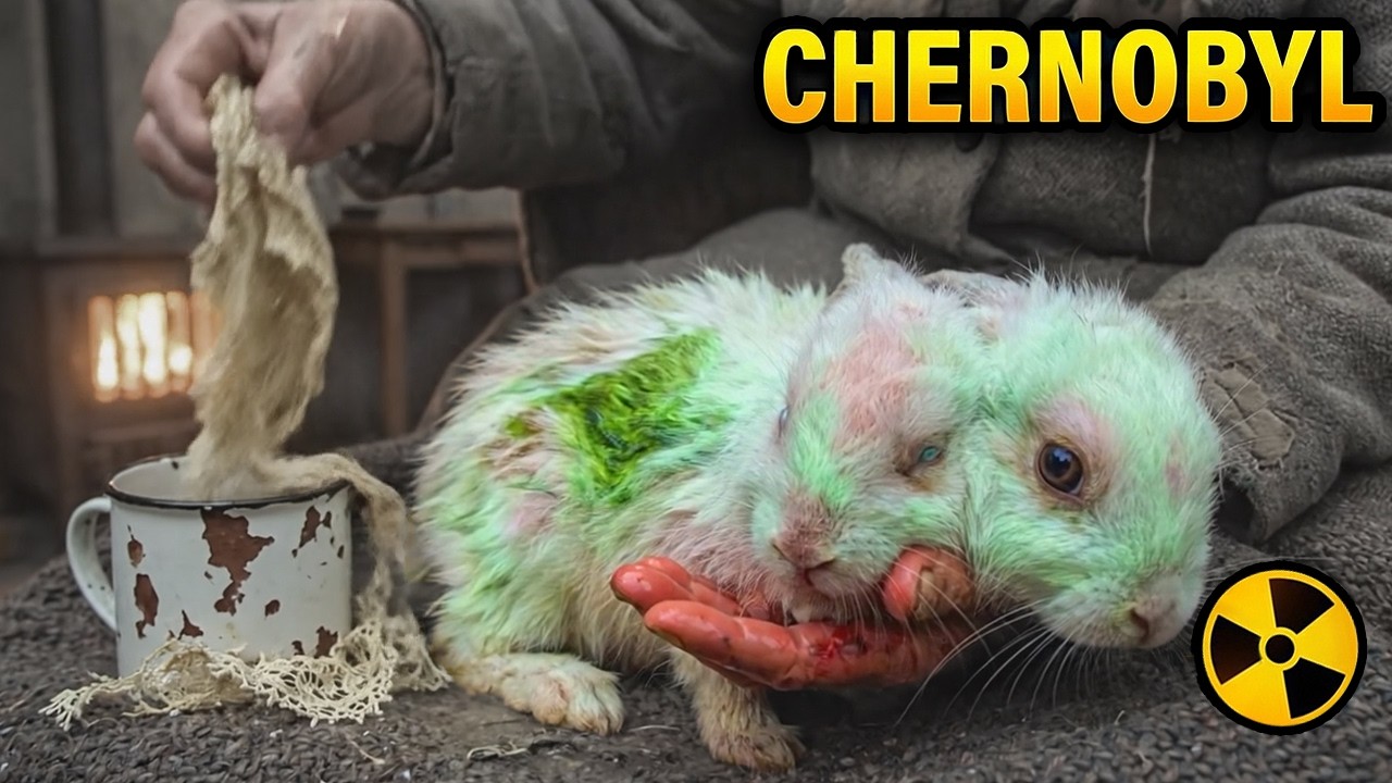 She Saved a two-headed rabbit at -71°C in Chernobyl...Elderly Woman Finds Mutant Cub Near Reactor 4!