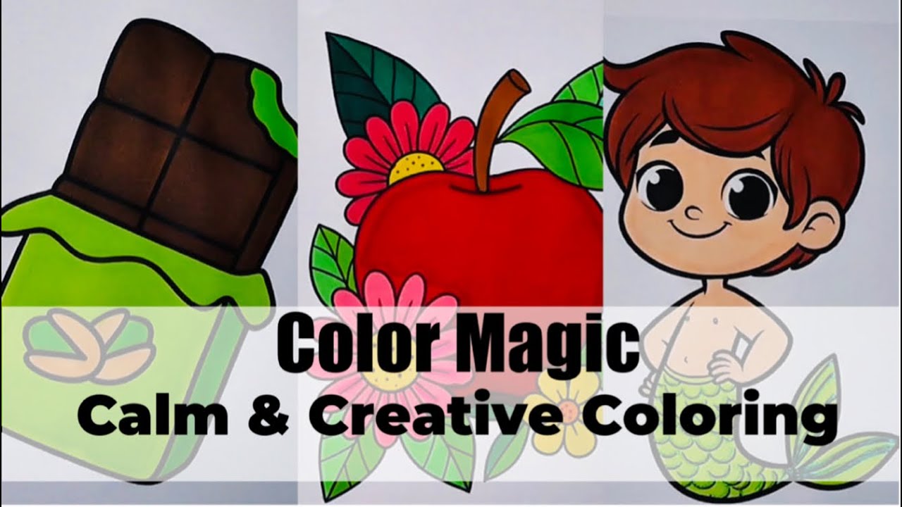 🧘 ASMR Coloring Art Therapy | Creative Relaxation and Calm Marker Sounds | 