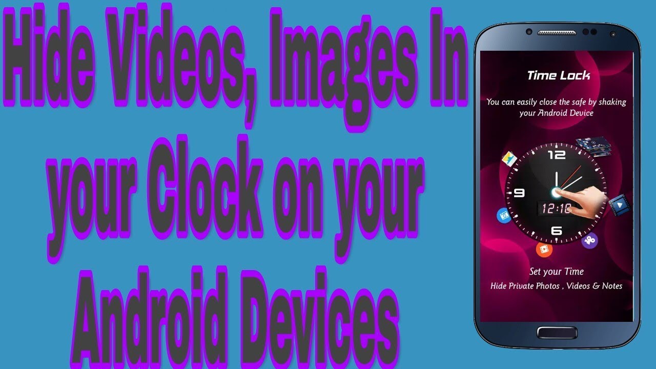 How to Hide, Any Files, Photos, Videos Using Clock? Must Watch | Hide videos, Images in clock