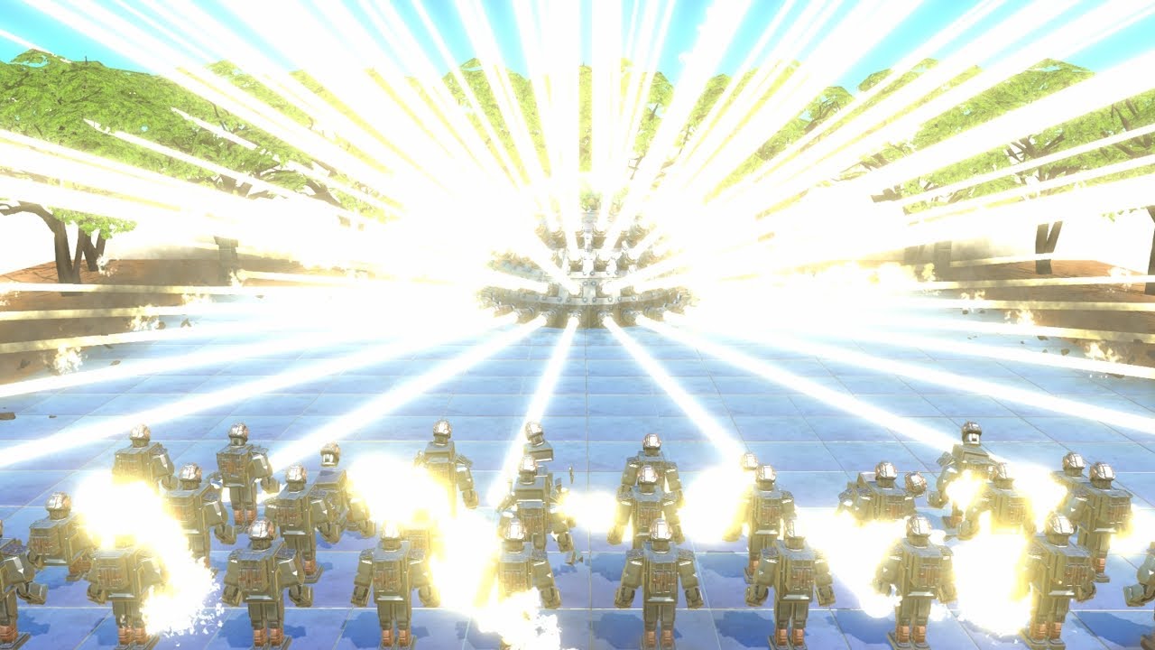 Rocket Missile Ape Army vs Workshop Units AOW Age Of Warbots