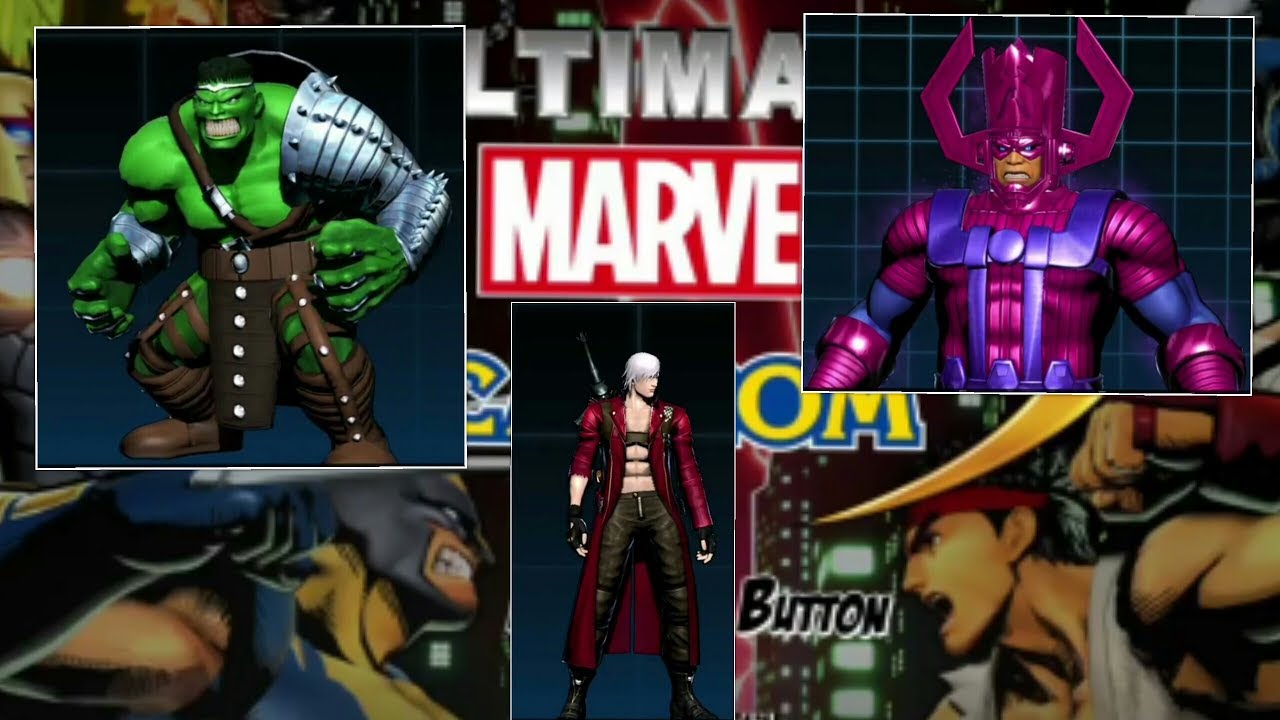Ultimate Marvel vs Capcom 3 PS4 All characters and Costumes