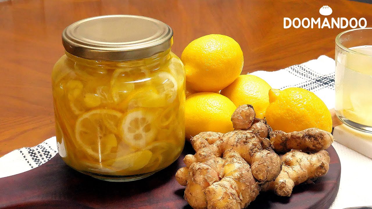 {ENG SUB}🍋🍵감기에 좋은 생강레몬차 Ginger Lemon Tea : 두만두 doomandoo