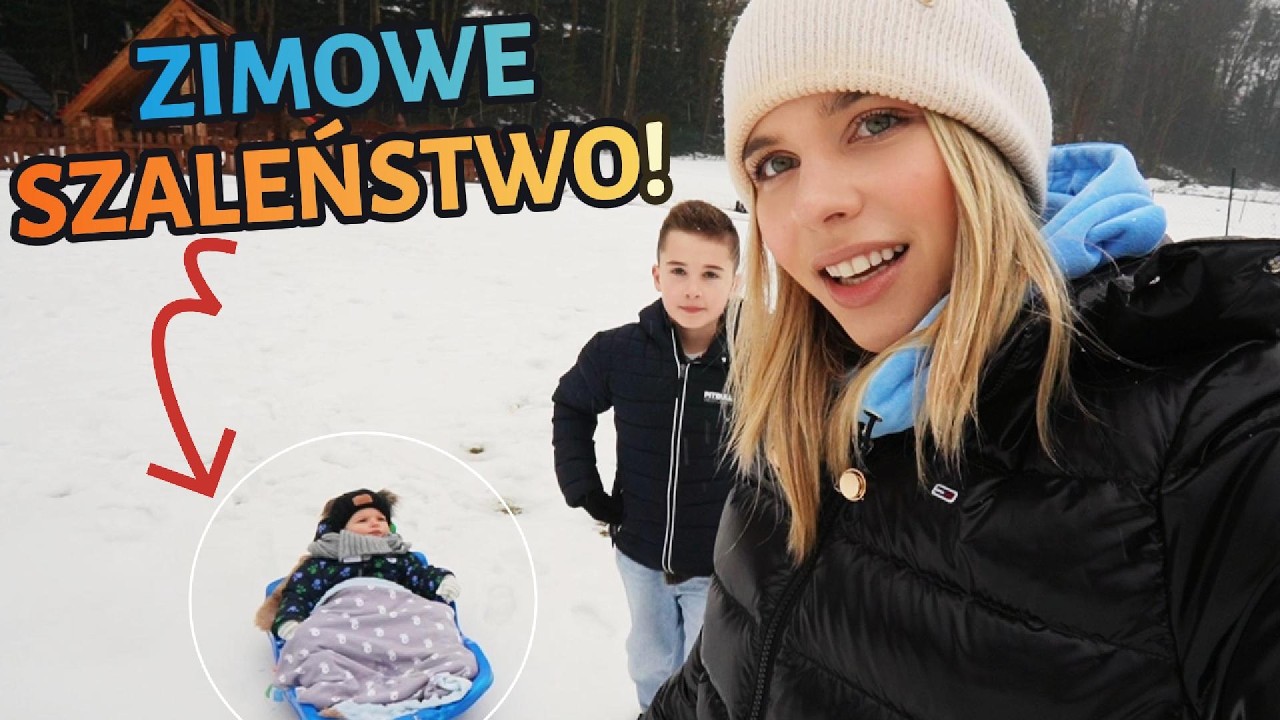 SPĘDZILIŚMY CAŁY DZIEŃ NA ŚNIEGU! ❄️ Rodzinne odwiedziny i lodowisko!