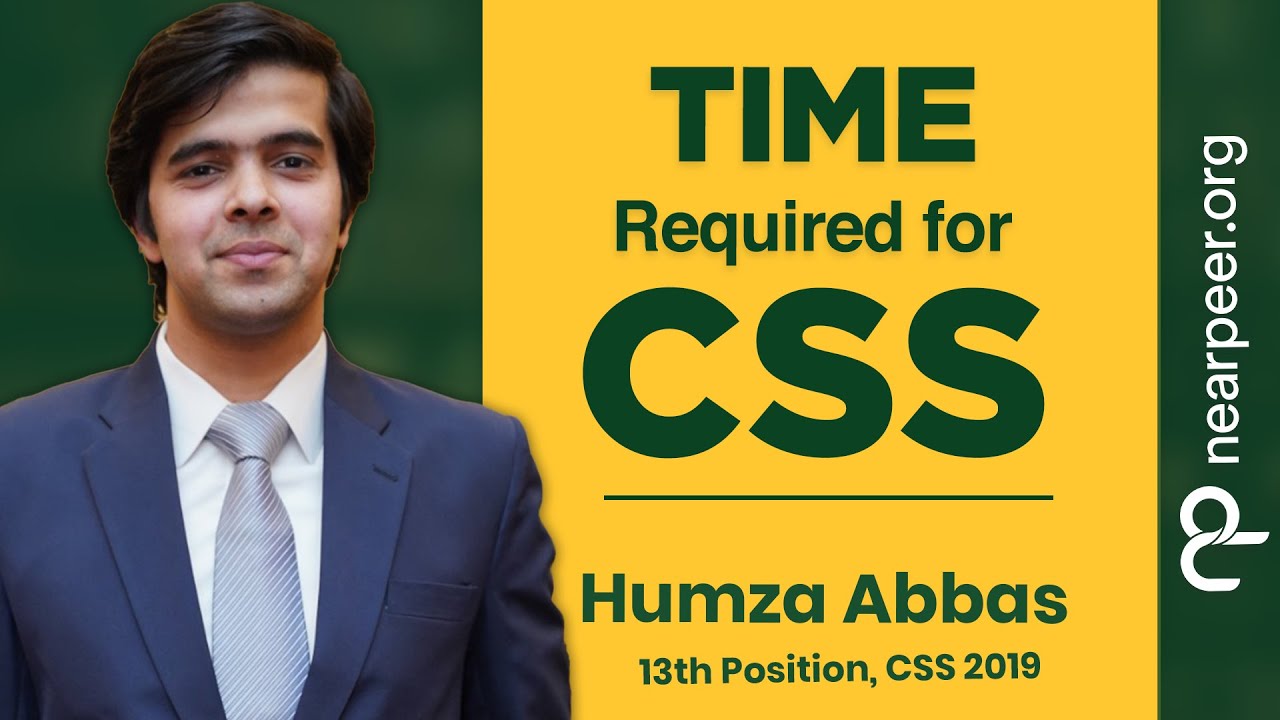 How much time is required to prepare for CSS | By Sir Hamza Abbas (13th Position, CSS 2019)
