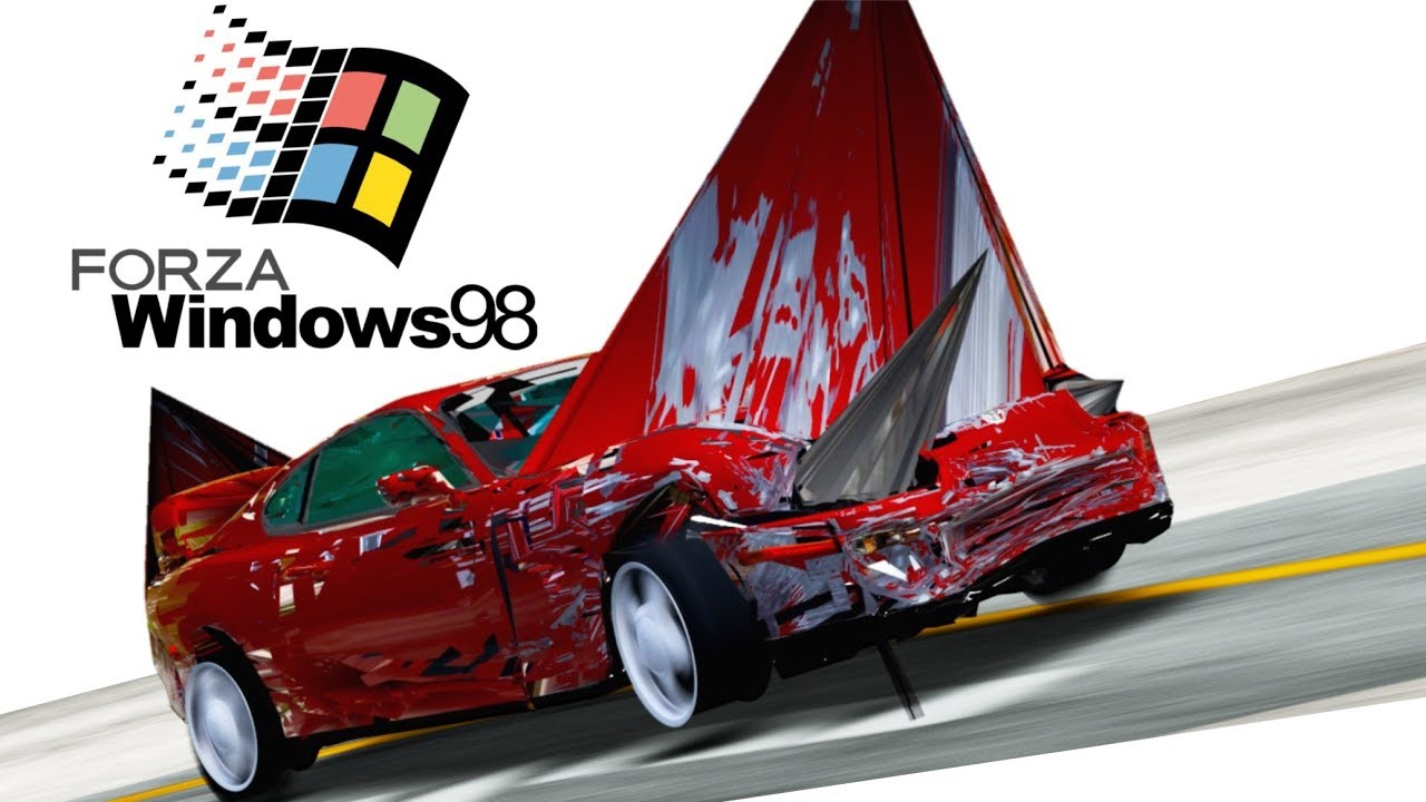 Поврежденная Forza для Windows 98...
