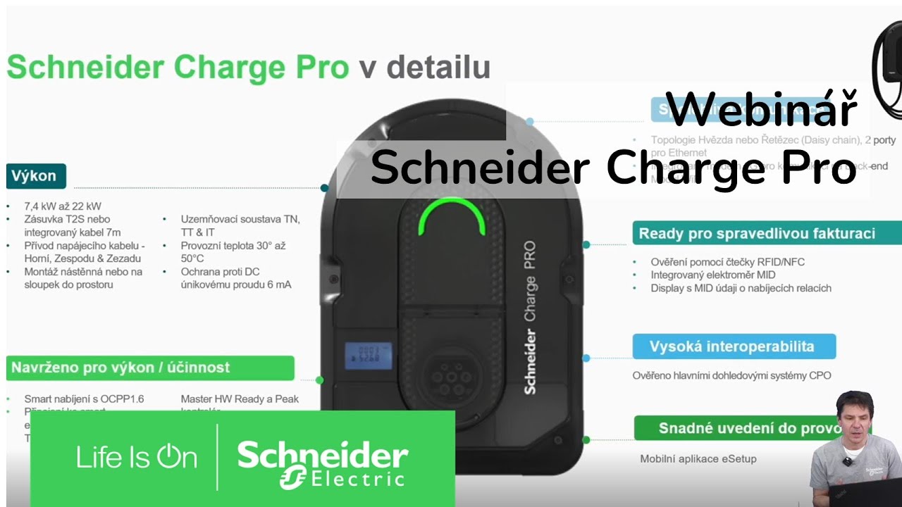 WEBINÁŘ Nabíjecí stanice Schneider Charge Pro | Schneider Electric