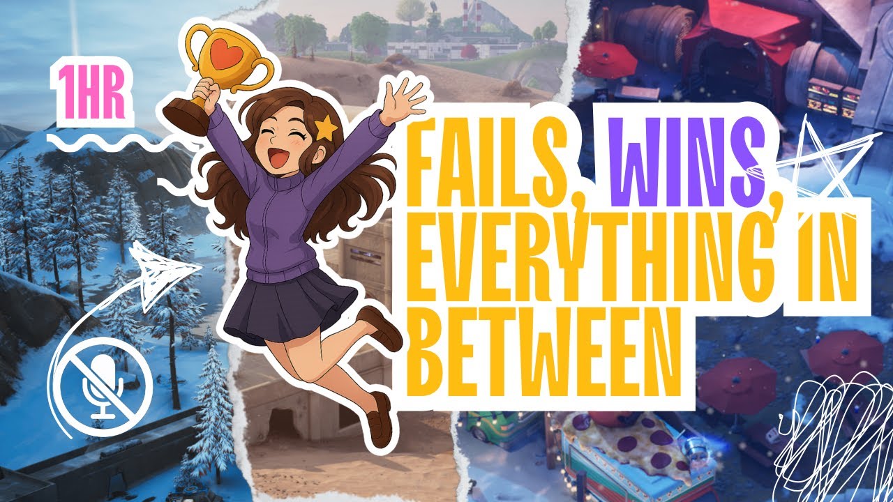 1 Hour of Fortnite Fails, Wins, and Everything in Between (No Commentary)