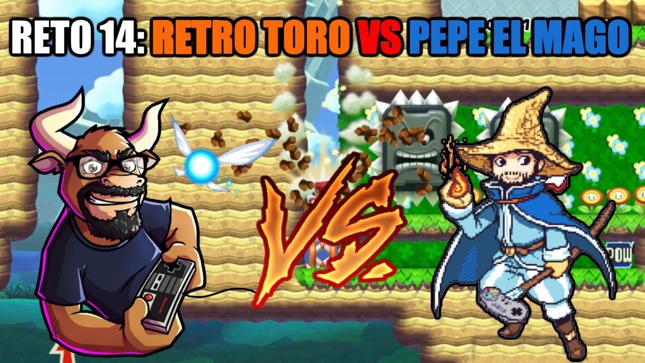 Reto #14: Retro Toro vs Pepe el Mago en Super Mario Maker