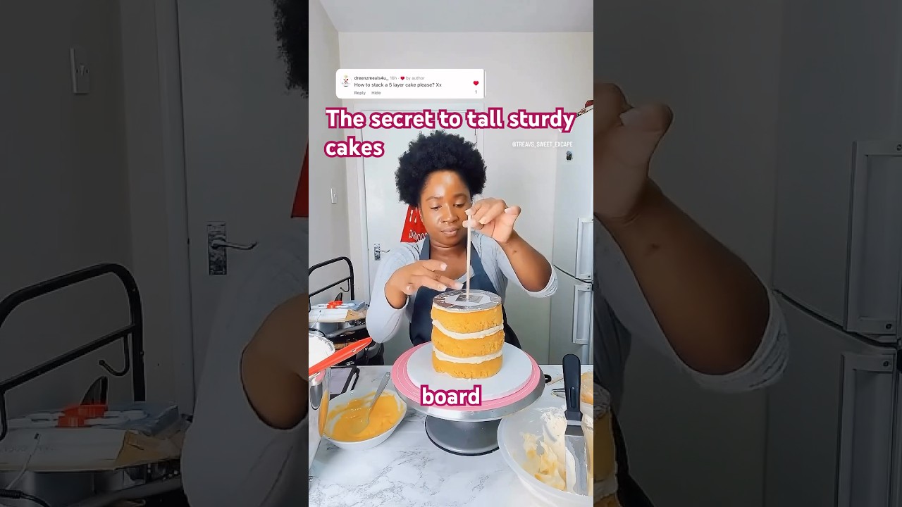 The Secret to Stacking Tall Cakes Without Stress.