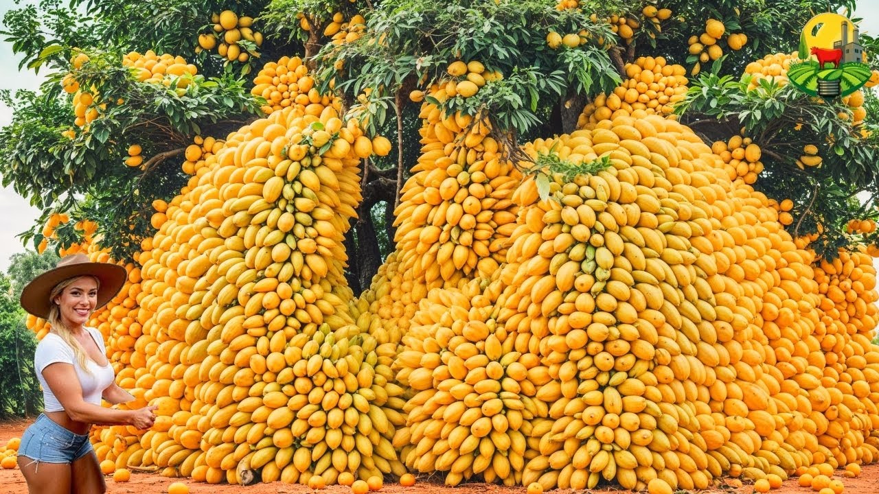 CÓMO se PROCESAN MILLONES de TONELADAS de MANGO para JUGO y MANGO SECO 🥭|La FRUTA que MUEVE MILLON💰