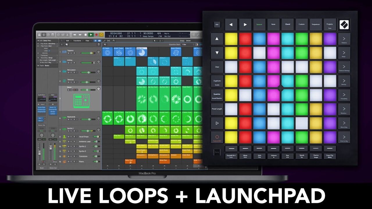 Logic Pro X - LAUNCHPAD как панель управления для LIVE LOOPS!