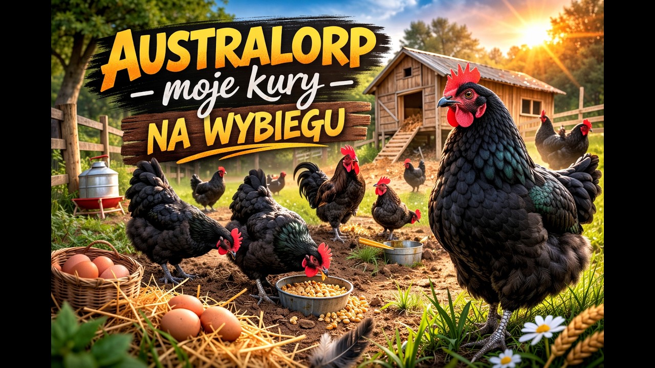 Kury rasy Australorp – moje kury na wybiegu”