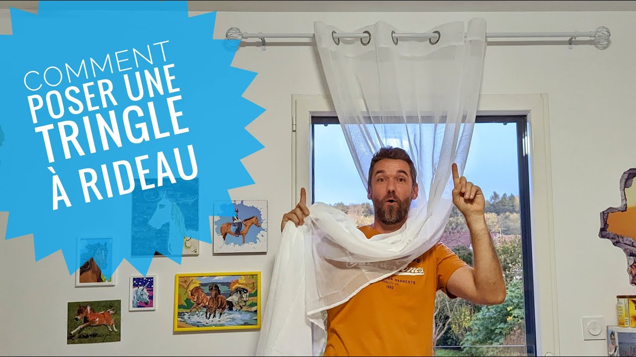 Comment poser une tringle à rideau - simplement et en détail