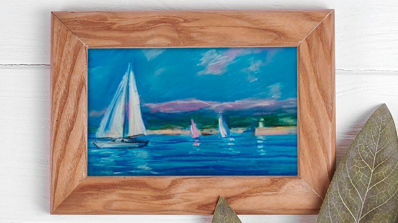 oil sailboat #7 minute art&crafts