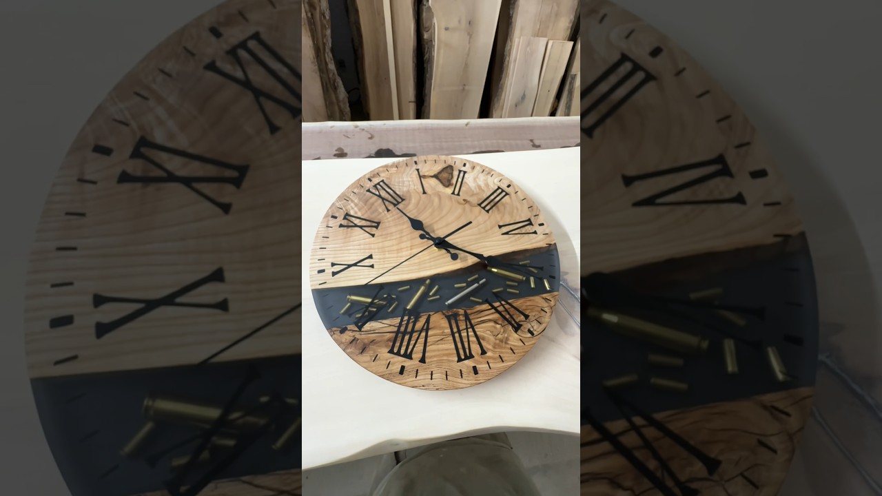How to build a Rifle bullet epoxy clock.