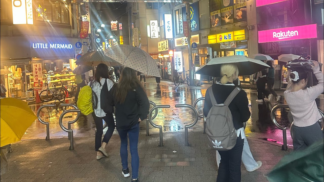 LIVE Tokyo Rain Walk 🌧️ | Gakugei-Daigaku Station Night Streets in 4K HDR | Local Tokyo Reflection