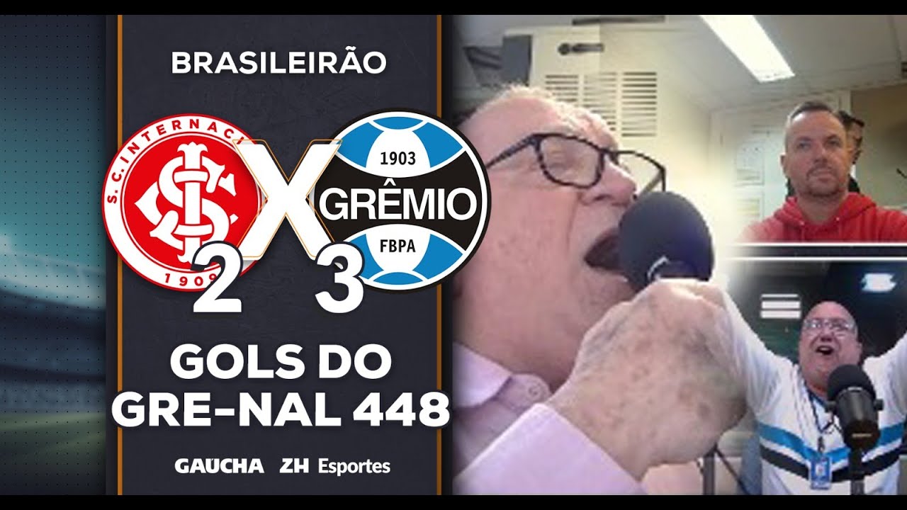 OS GOLS DO GRE-NAL 448 NA VOZ DE PEDRO ERNESTO DENARDIN | INTER 2x3 GR&Ecirc;MIO | 21/09/2025