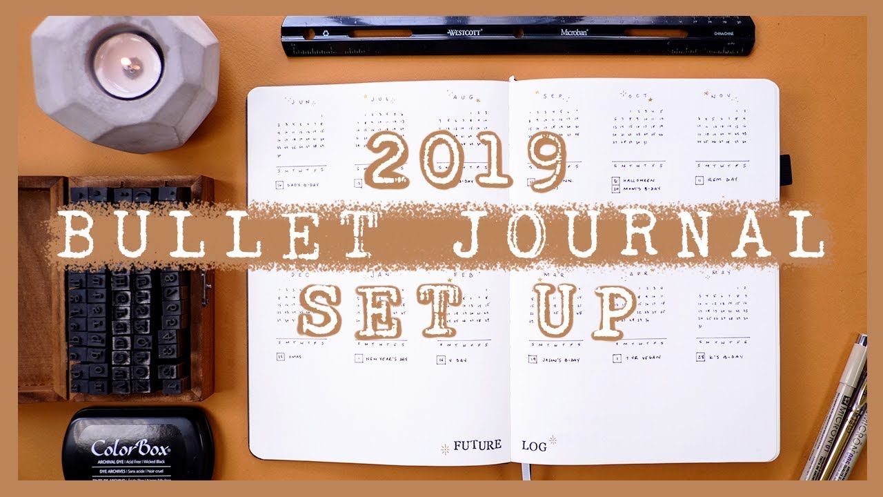 My NEW Bullet Journal Set Up 2019: Migrating Into A New BuJo!