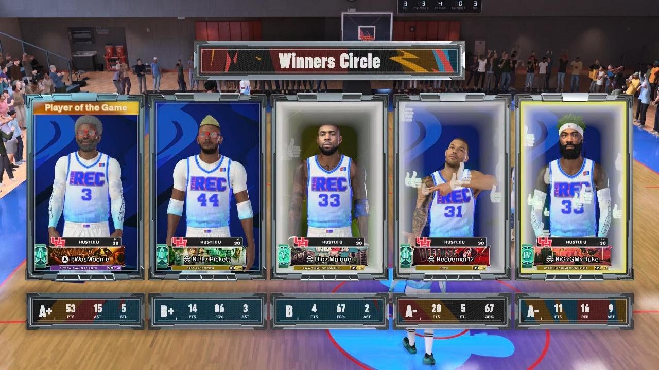 53pts, 15asts and 5 stls for Uncle Drew build in NBA 2K26 REC Center