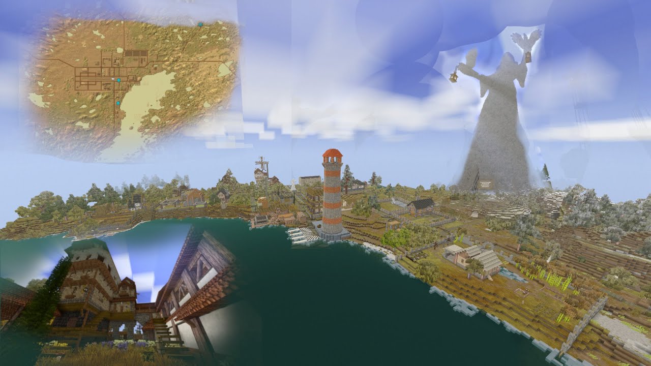 Vintage Story | Exploring Lake Town on the Tops Server