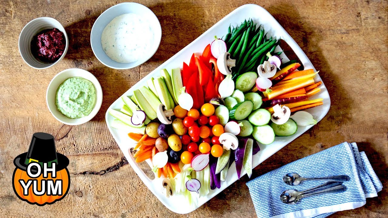 Professional Baker Teaches You How To Make VEGGIES AND DIP!
