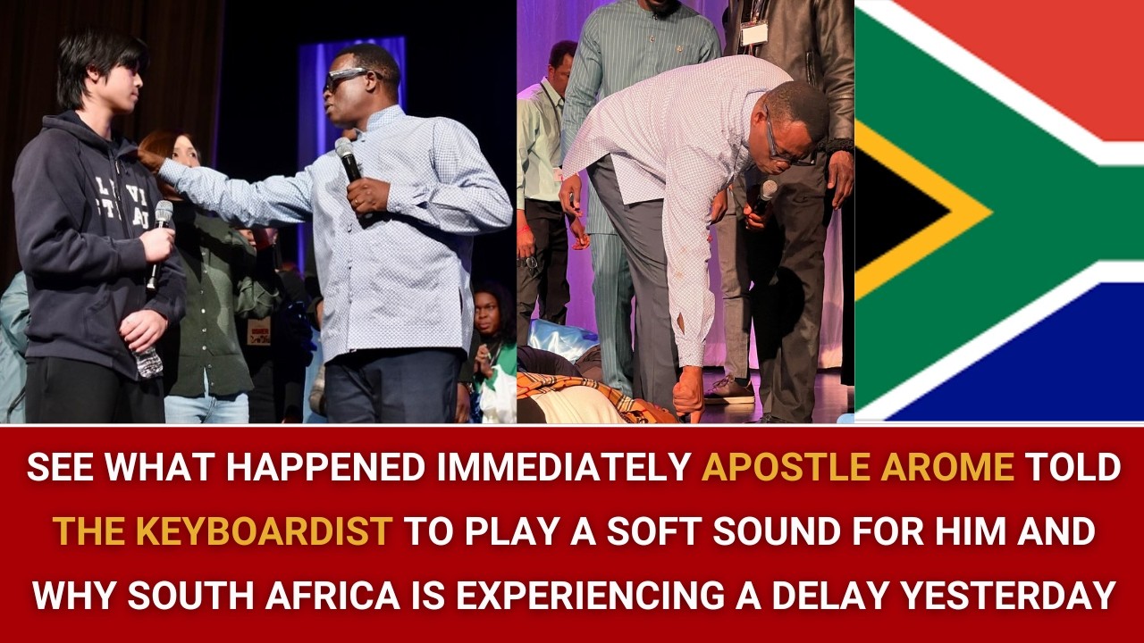 SEE WHAT HAPPENED WHEN APOSTLE AROME TOLD THE KEYBOARDIST TO PLAY THIS IN SOUTH AFRICA YESTERDAY