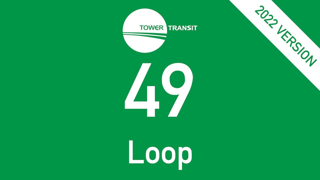 Tower Transit Trunk Bus Route 49 Hyperlapse (2022 Update)