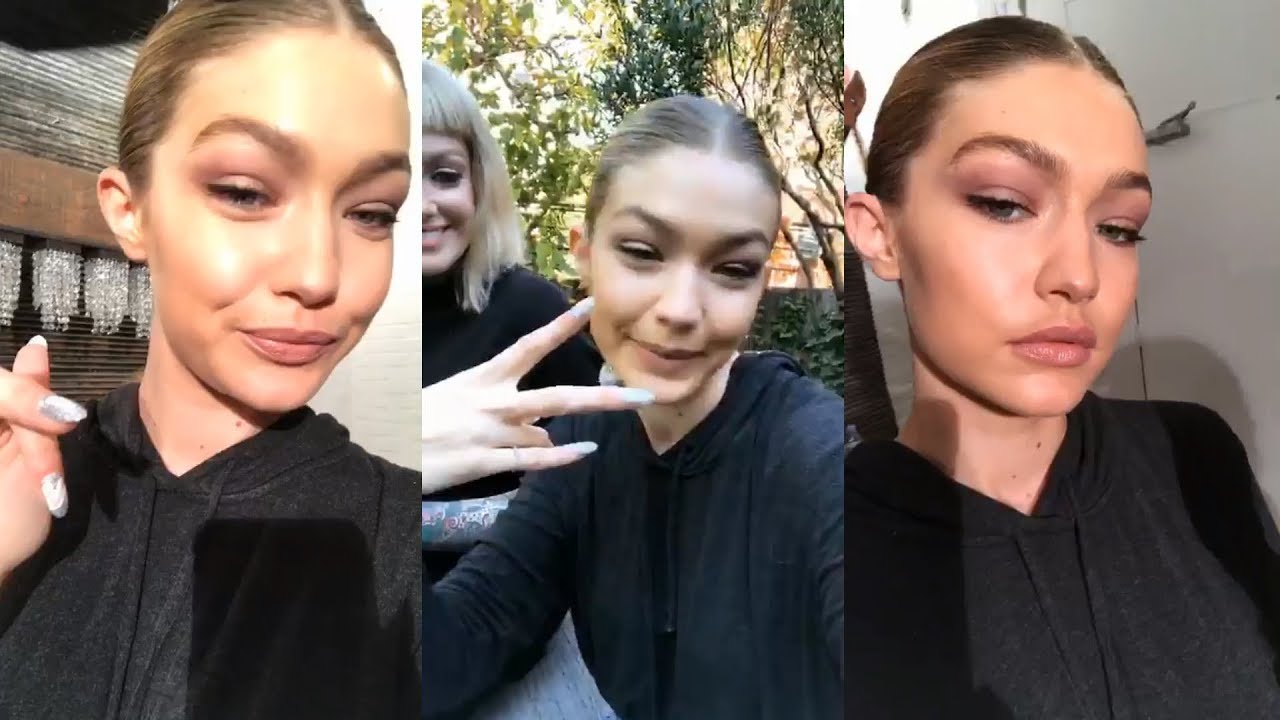 Gigi Hadid | Instagram Live Stream | 3 November 2017