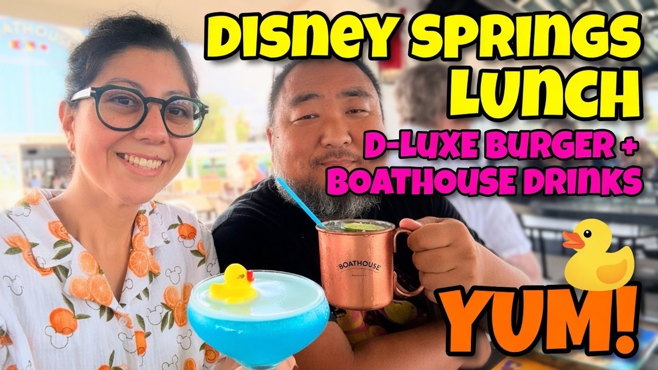 Our Favorite Disney Springs Lunch: D-Luxe Burger + The Boathouse Drinks! 🍔🍹 Disney Vlog