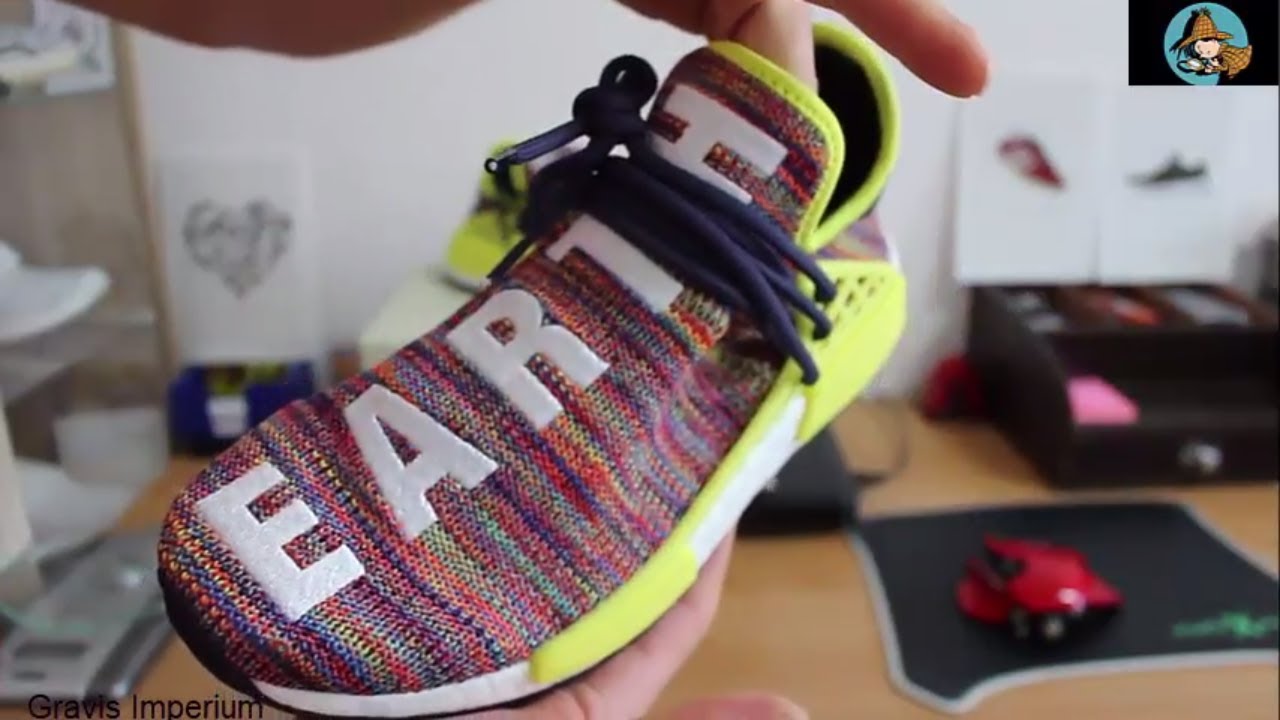 Noble Ink Adidas Originals  Pharrell Williams HU NMD TR Boost EARTH BODY 'HUMAN RACE'