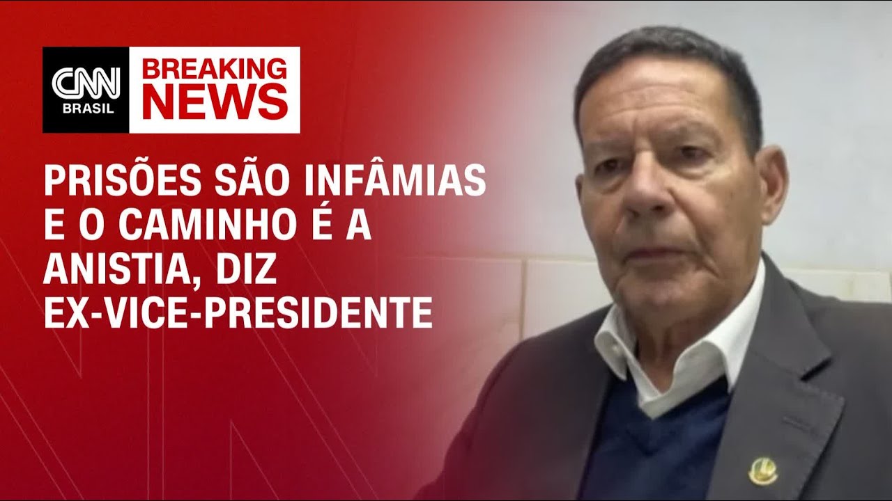 Mour&atilde;o chama pris&otilde;es de Bolsonaro e aliados de &ldquo;inf&acirc;mias&rdquo; e defende anistia | CNN 360&ordm;