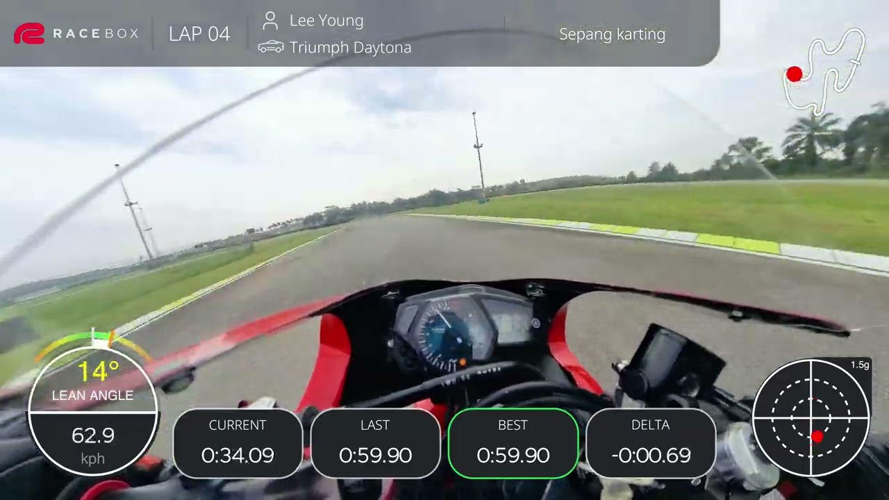 Sepang Go Kart Circuit 58.5s lap
