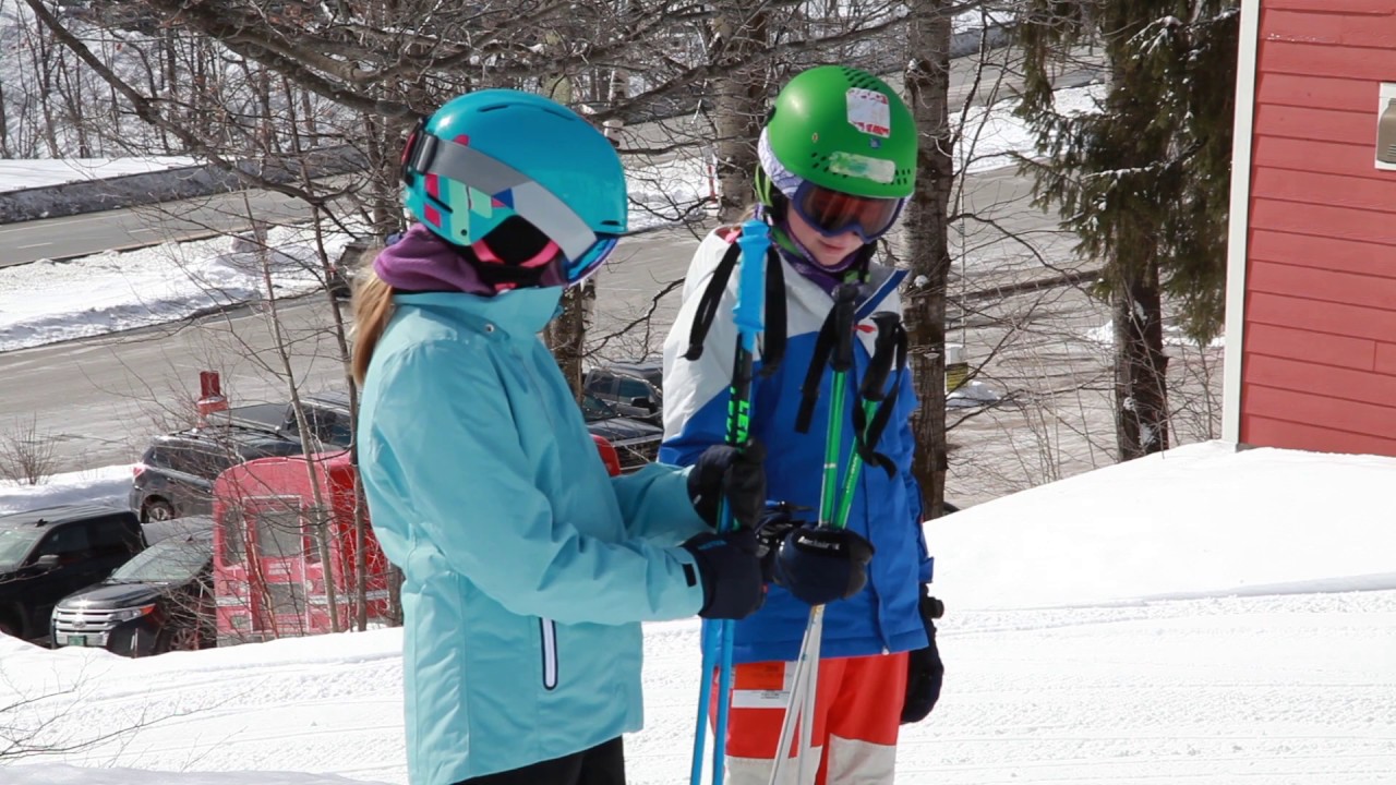 Riding the East Meadow Chairlift at Bromley Mountain