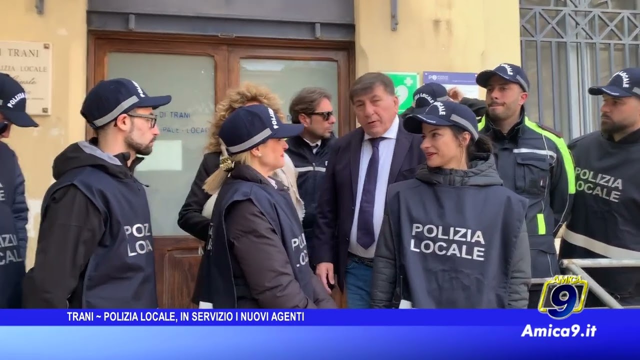Trani - Polizia locale, in servizio i nuovi agenti