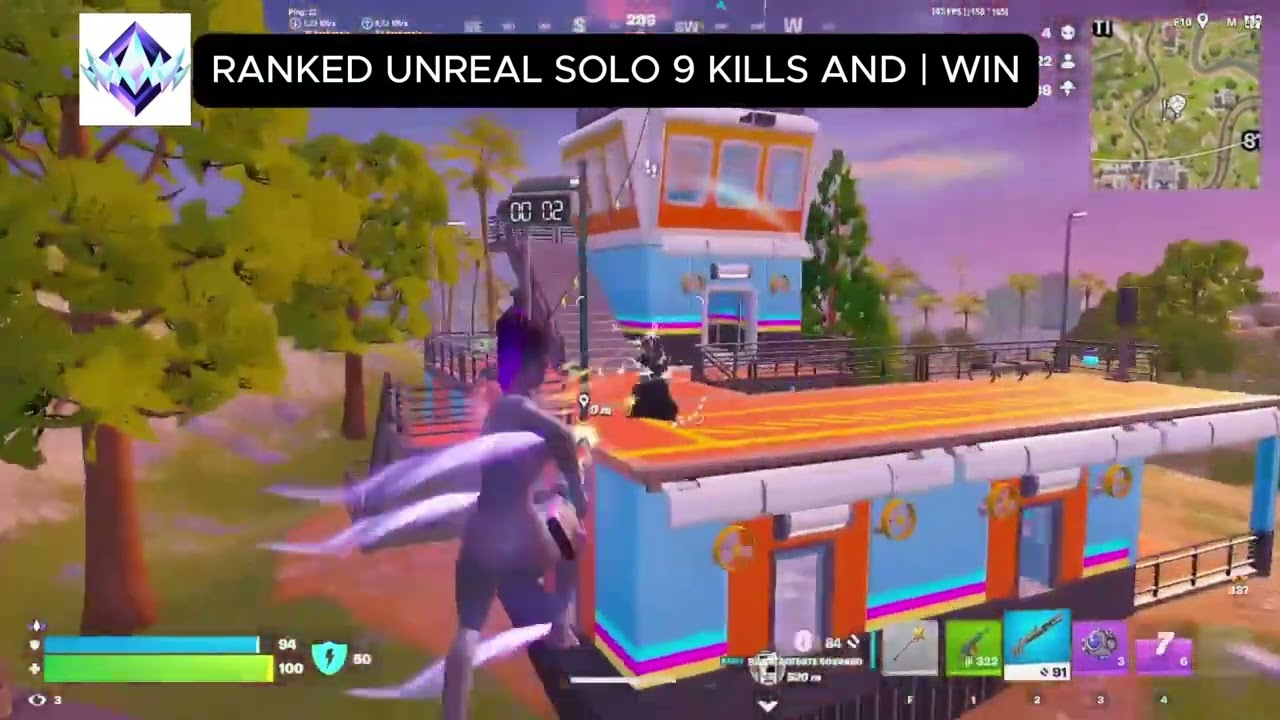 RANKED UNREAL SOLO 9 KILLS AND | WIN