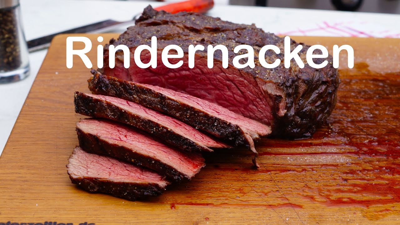 1,5 kg Rindernacken vom Grill - perfekt ;-)