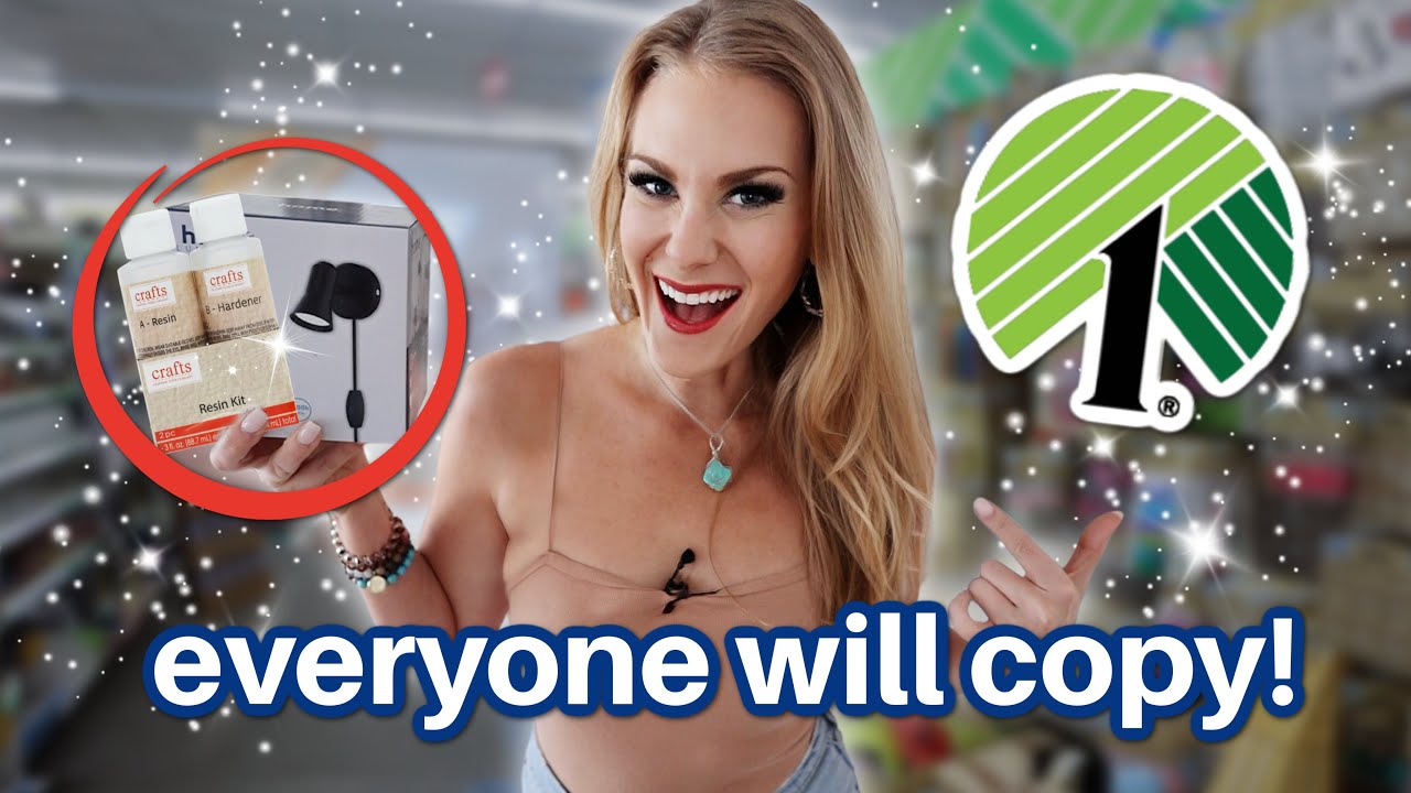 You'll never walk past DOLLAR TREE resin again 👀🤯 EASY HOME HACKS that beat Amazon!
