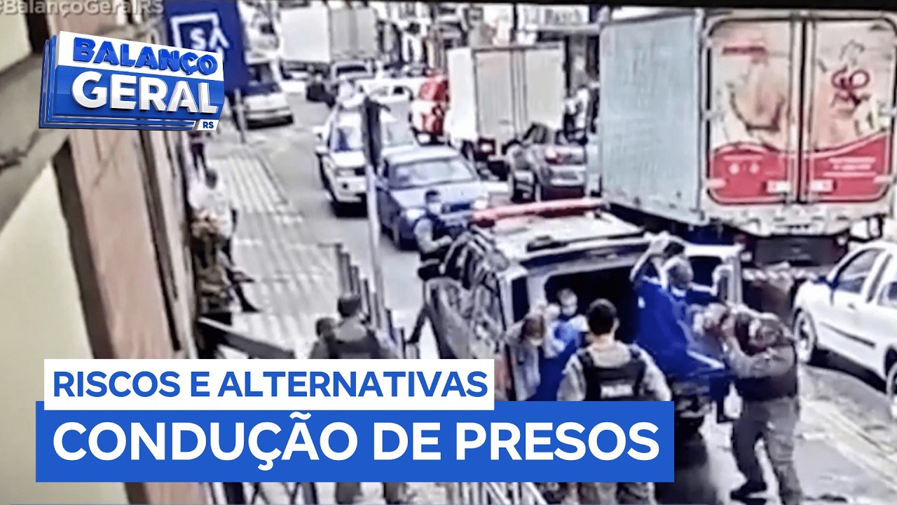 Depoimentos presenciais: sob forte escolta, presos circulam pelas ruas sem necessidade