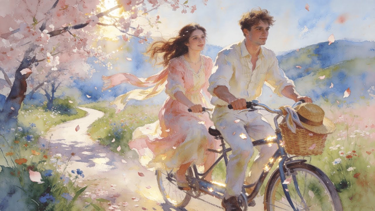 A Simple Life | Claude Monet Inspired | Peaceful Countryside in Watercolor