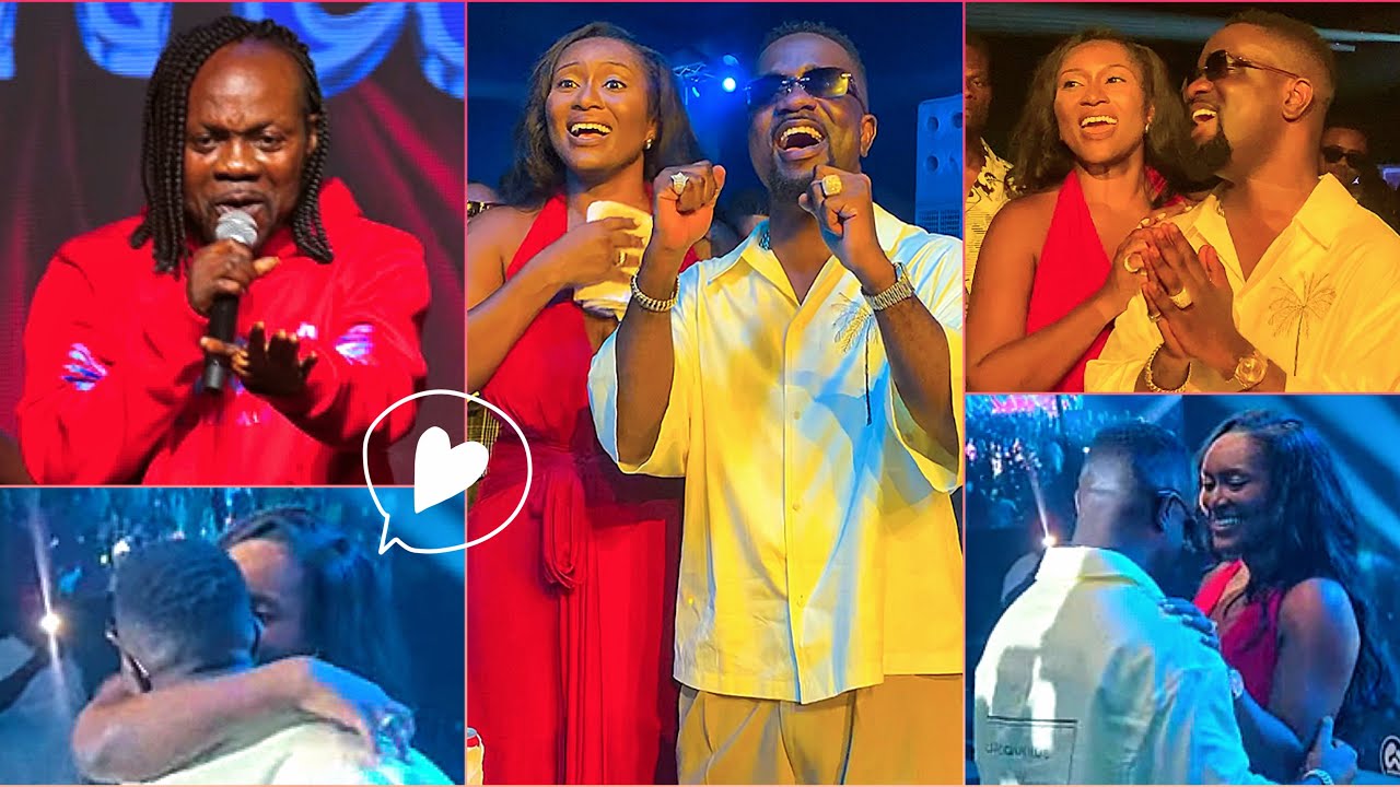 R0mantic Moment As Sarkodie & Wife Tracy Sings Daddy Lumba’s Song Word for word @ Lumba’s Val’s Conc
